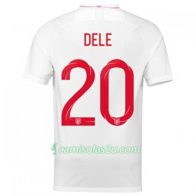 Camisolas de Futebol Inglaterra Dele 20 Equipamento Principal Copa do Mundo 2018 Manga Curta